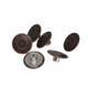 20mm Antique Bronze Jeans Buttons with Pins (Pack of 10)